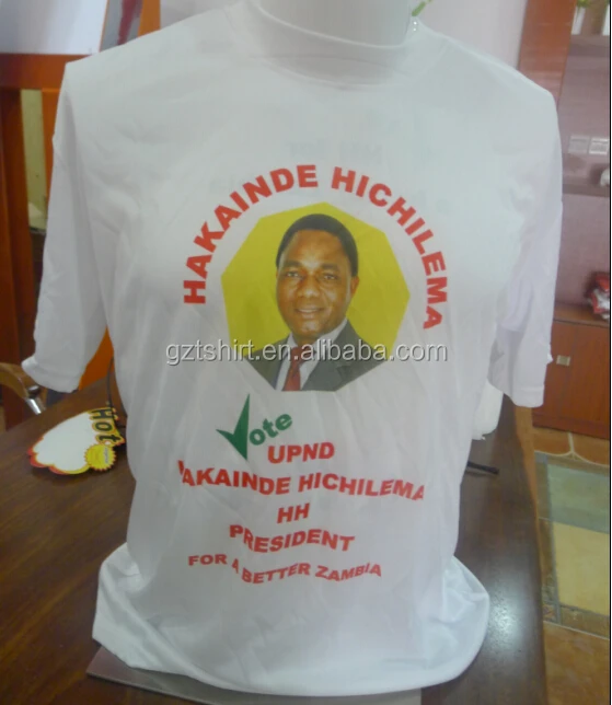 T Shirt,Zambia Kampanye Pemilihan 