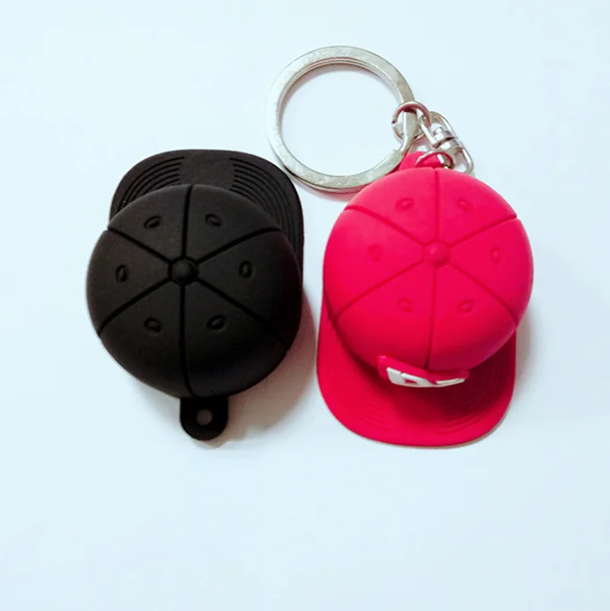 Promotion Soft Keychain Custom Mini Hat Pvc Keychain Silicone Keyring