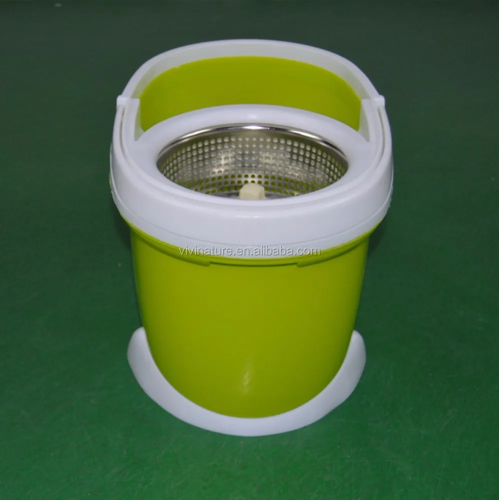 Dual Bucket Spinning Action Mop with Two Mop Heads