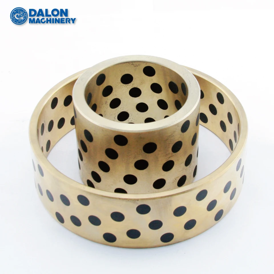 Self Lubricating Sintered Bronze Oil Embedded Stamping Graphite Oilite Sleeve Bush Bearing Bearings