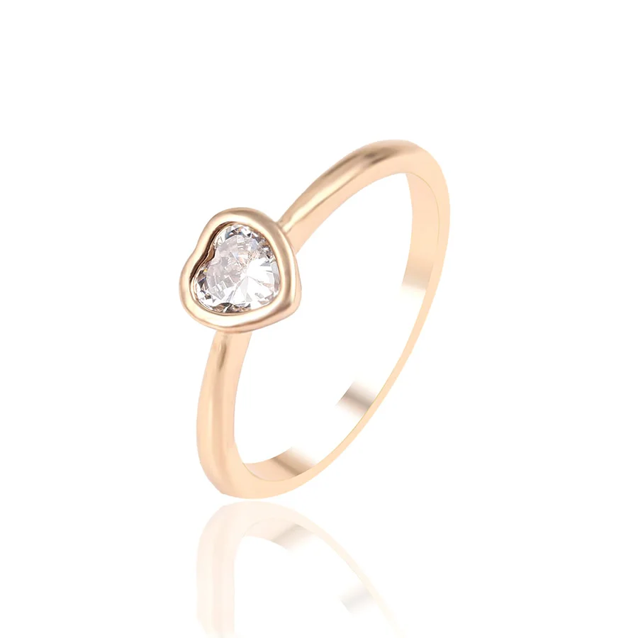 13953 2 gramos anillo de oro para las mujeres moda joyer a