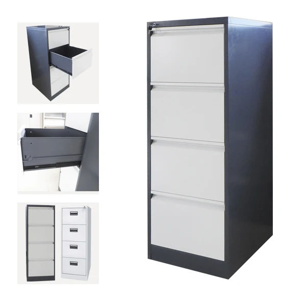 Anti Tilt Mechanism 4 Drawer Vertical Filing Cabinet Locking Mechanism