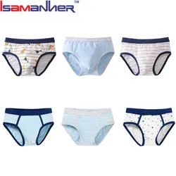 Оптовая продажа, детские трусики, короткие трусики с мультяшным принтом, нижнее белье для мальчиков