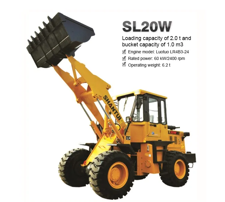 Shantui 2tons Capacity Versatile Wheel Loader SL20W