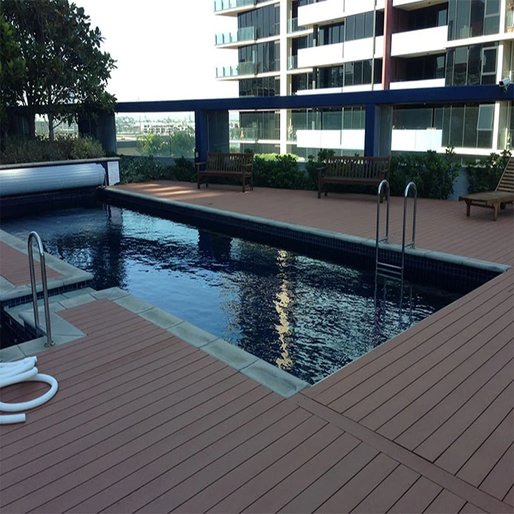 Natural Feeling Swimming Pool Composite Decking Wood Flooring Composite Decking