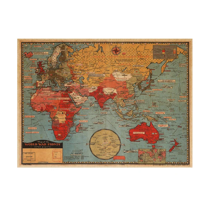 壁の装飾のための世界のペーパークラフトカスタムデザインとサイズの地図世界地図 Buy 世界地図 紙の地図 地図紙 Product On Alibaba Com
