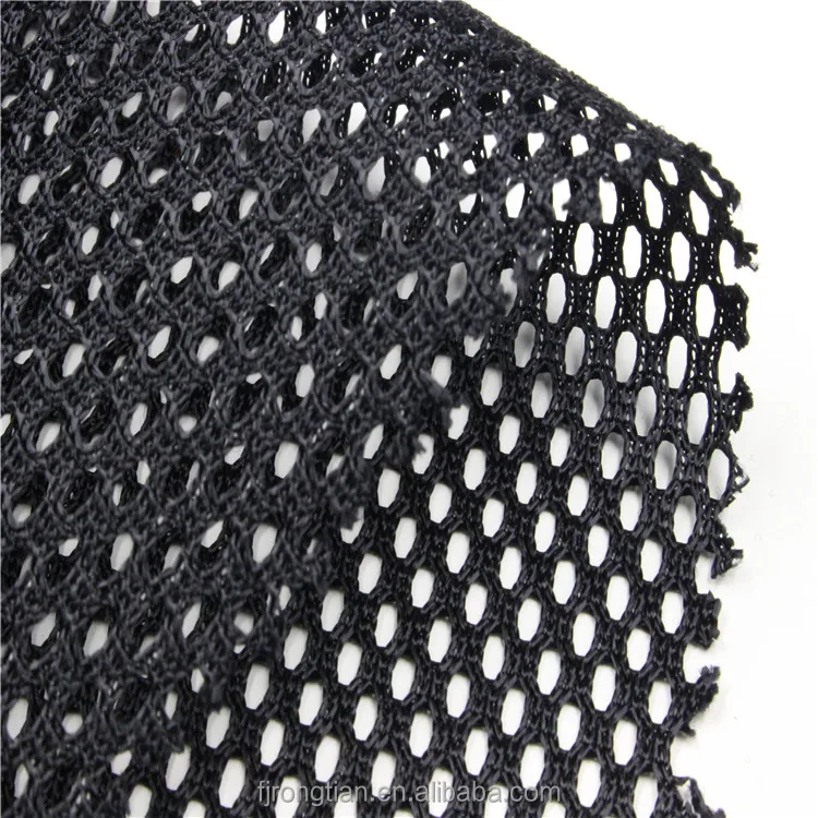 Buy Black Thick Polyester Heavy Duty Chair Back Support Mesh Netting Fabric  from Fuzhou RongTian Textile Co., Ltd., China