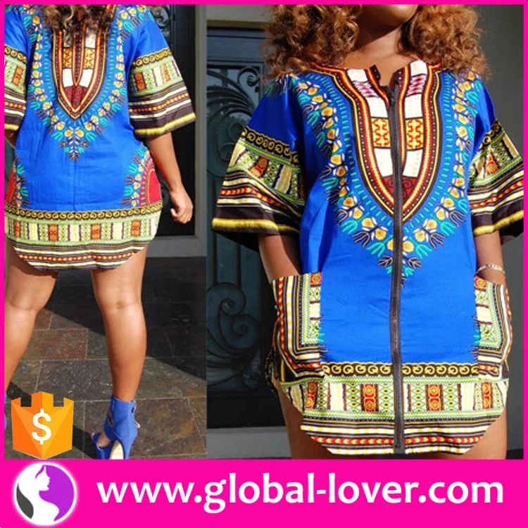 african shirt dress