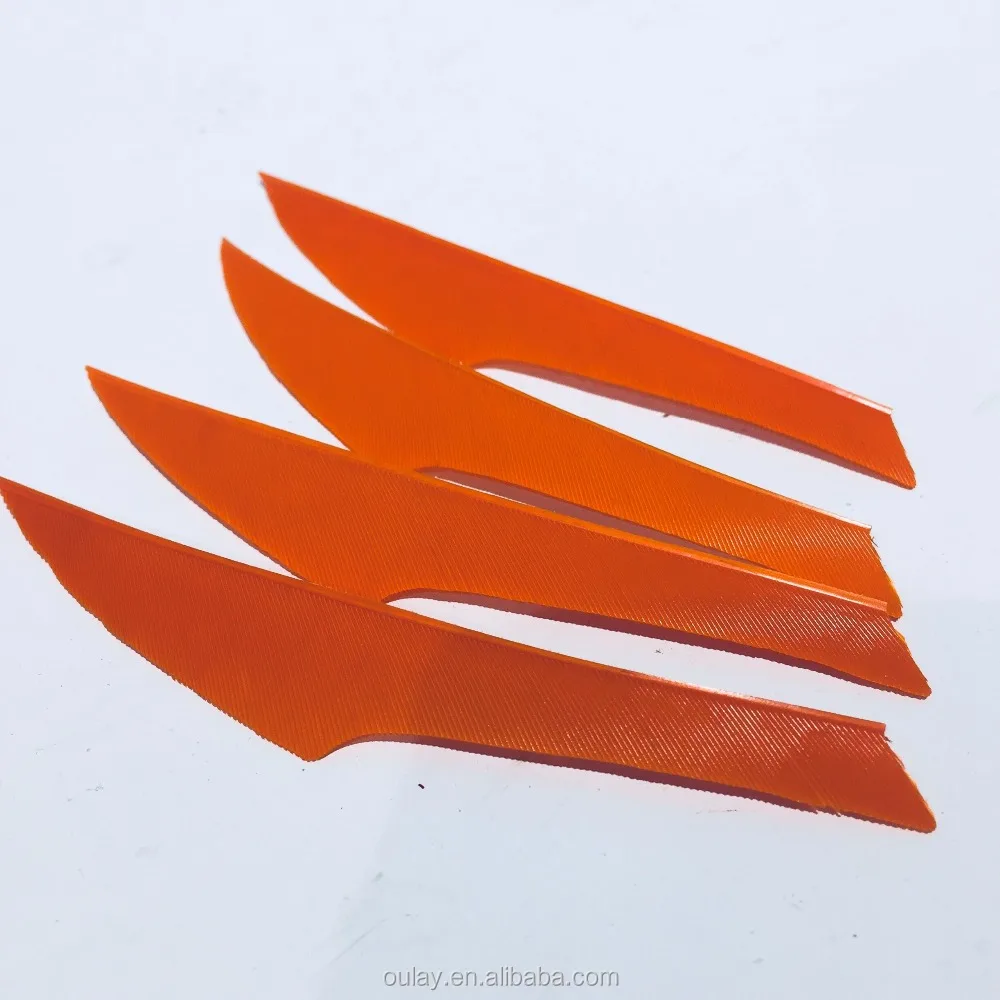 50 pz 2 3 4 Freccia Piuma di Plastica Shiled A Vanne Freccia Piume Gomma Fletches Fletching Per Tiro Con L'arco  18