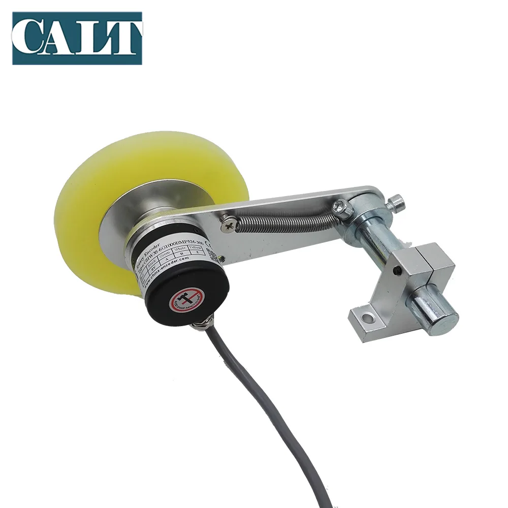 300mm Single Wheel encoder length Measuring sensor with Bracket 100ppr 200ppr 500ppr 600ppr 1000ppr push pull encoder