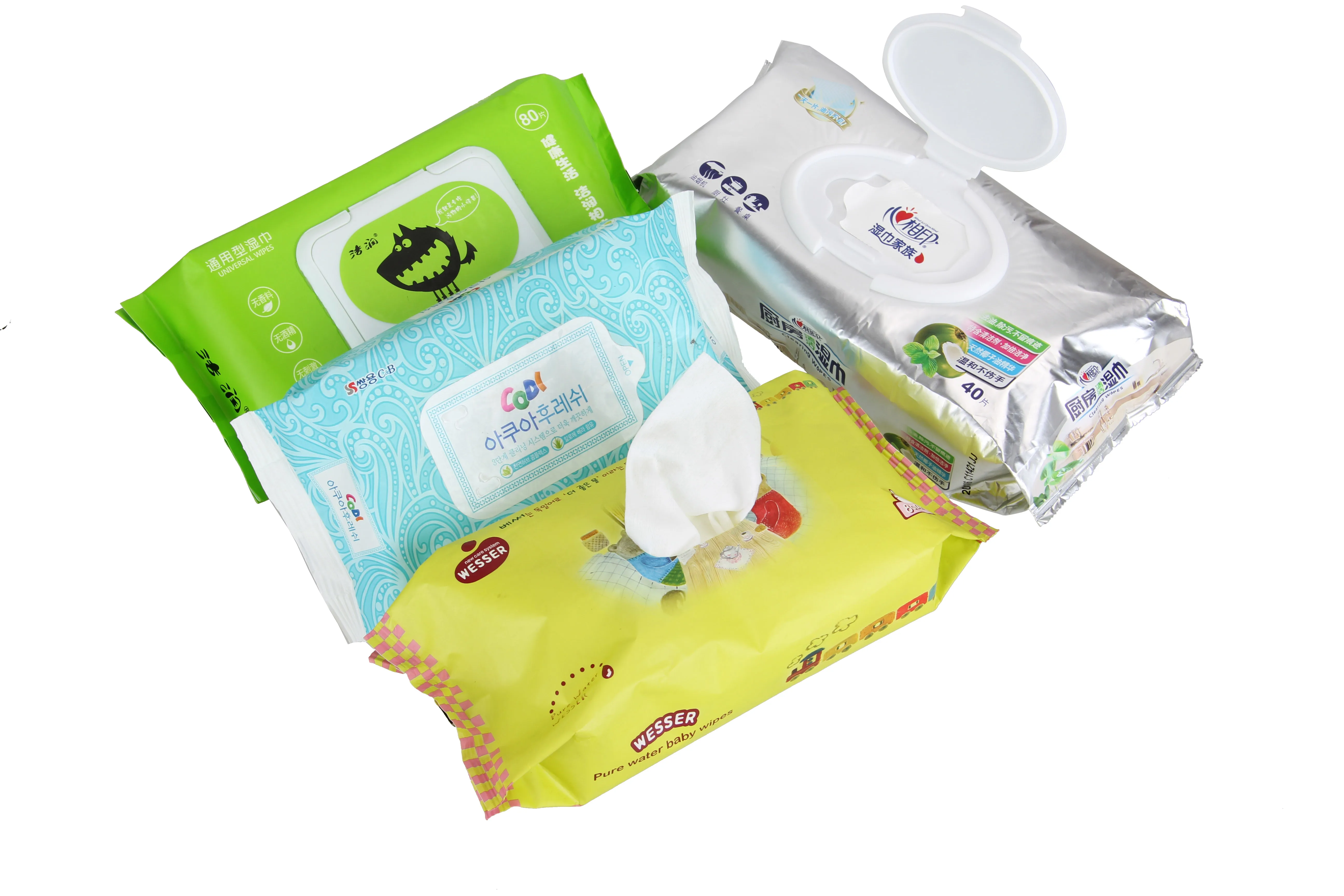Dachang Complete Set Wet Wipe Production Line with Lid Applicator Machine CE Passed