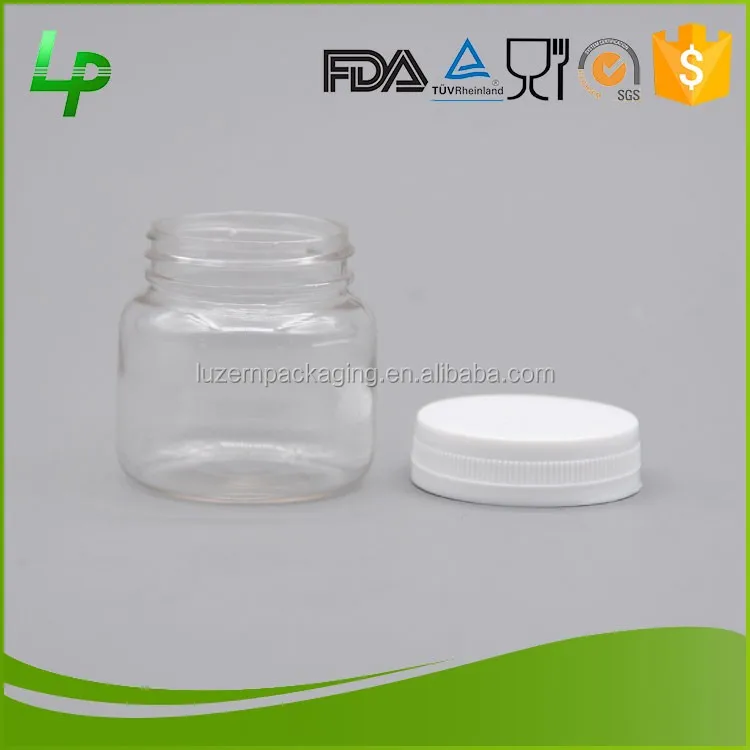 40 мл Eco-Friendly PET Clear Таблетки Бутылки С Винтовой Крышкой