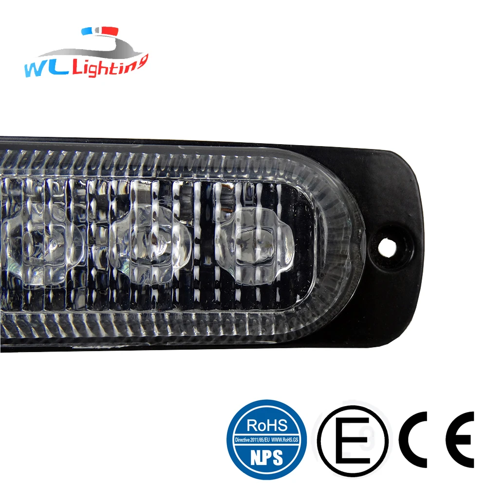 
GDWLLIGTING 6 R65 3 Вт Светодиодная решетка для грузовика стробоскоп Янтарный белый синий красный зеленый свет 