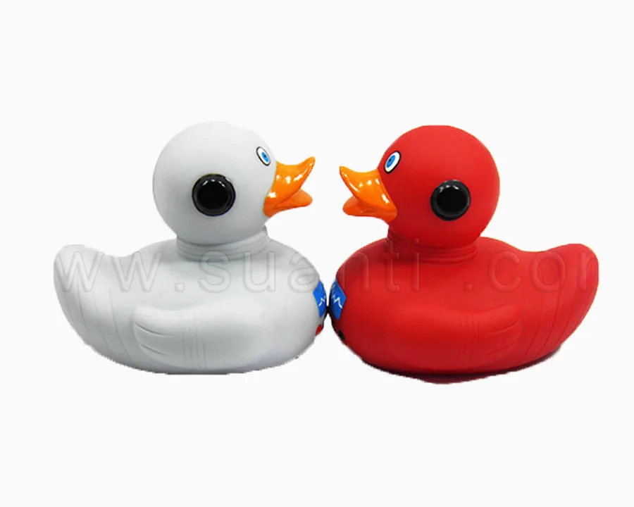 2018 дешевая плавающая игрушка для ванной Красная резиновая утка для рекламных подарков