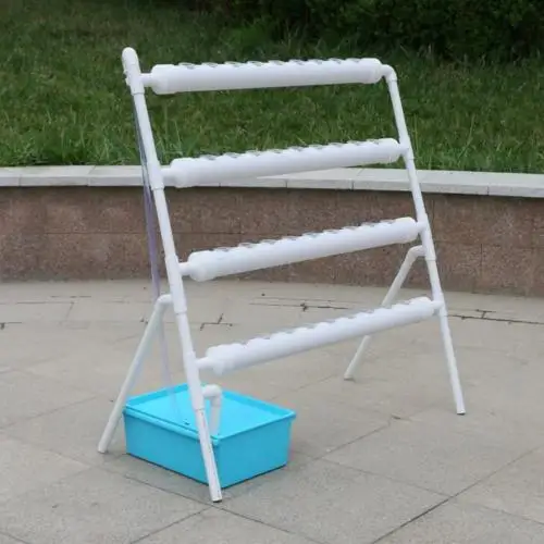 Professional Vertical Hydroponic PVC NFT Pipe 36-108 Holes Systems for Home Greenhouse Agriculture Automatic Pump Included