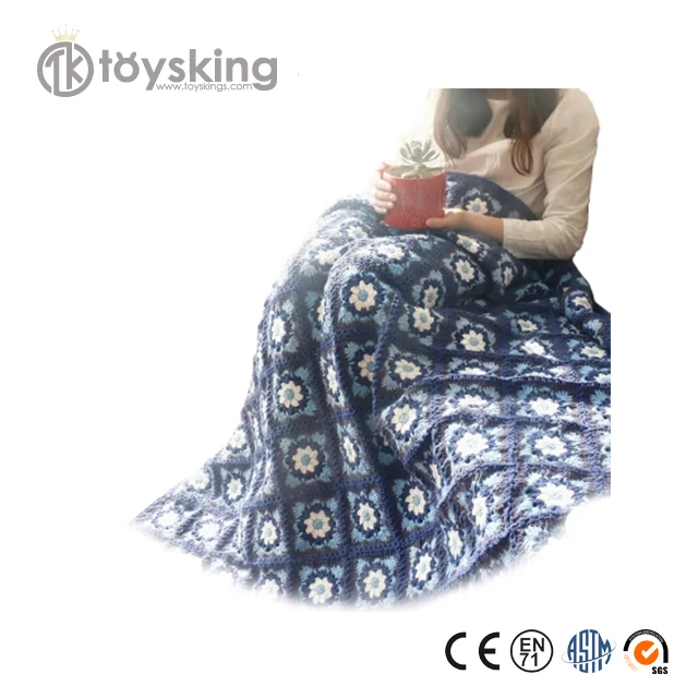 Хлопковое вязаное крючком одеяло ручной вязки на заказ для детей и взрослых с персональным рисунком этикетки