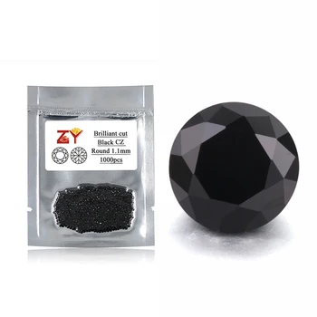 Black Diamond Price Per Carat,CZ Loose Black Cubic Zirconia Gemstone