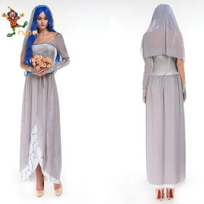 白鬼新娘化装女人万圣节服装 Buy 化装舞会上穿的衣服 服装 鬼服装product On Alibaba Com