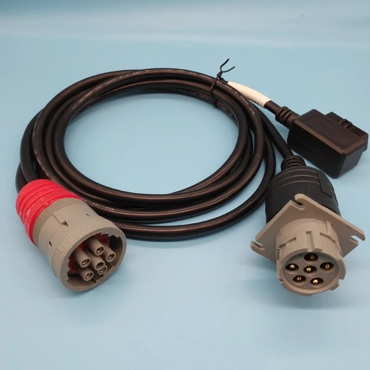 product vehicle tools j1708 female to j1708 male obd 16pin female y cable obd2 16 pin electronic truck diagnostic cable for machines-0
