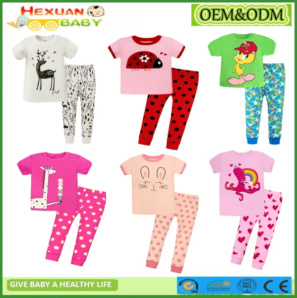 Новый дизайн, оптовая продажа, Детские пижамные комплекты из 100% хлопка, детская одежда для сна, модная детская пижама с принтом 026