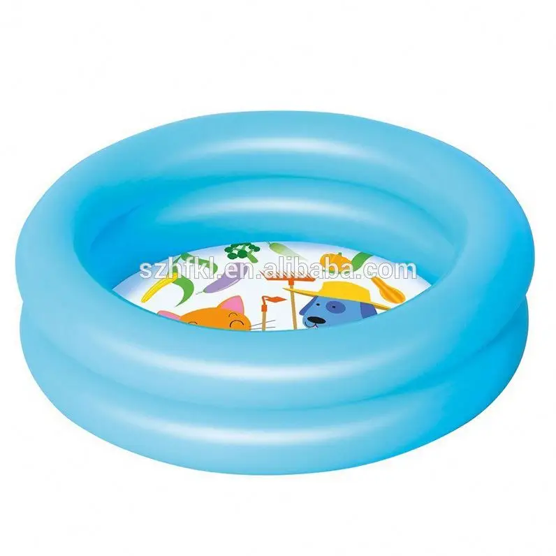 60cm Blue Cartoon Blow Up Kiddie Pool 