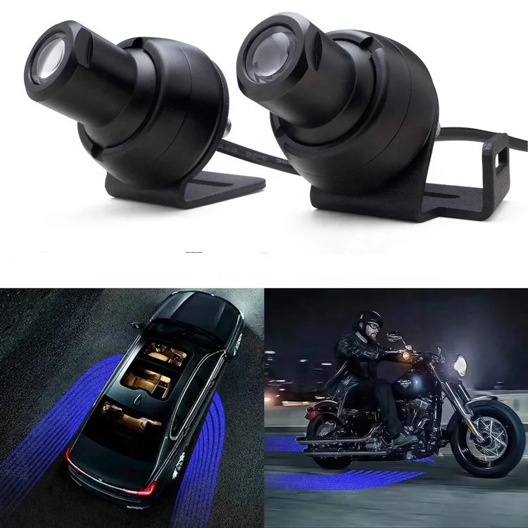 Car Angel Wings Welcome Light Shadow Light Car LED Door Warning Light Lamp Fits for All Cars