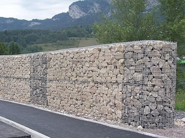 product galvanized iron wire gabion wall welded stone basket with square hole cut and bending processing service747-8