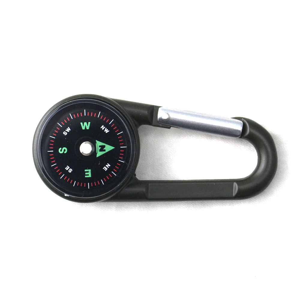 Ball Compass Thermometer Carabiner Hiking Backpacking Camping Accessory  Ultralight Accurate Compass for Navigation Orienteering - AliExpress