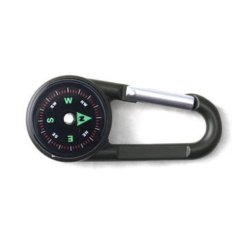 ball compass and thermometer carabiner hiking