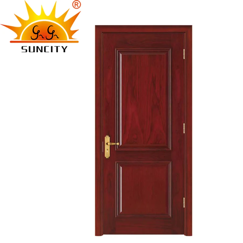 Modern Pure Myanmar Best Solid Pure Teak Wood Door Design