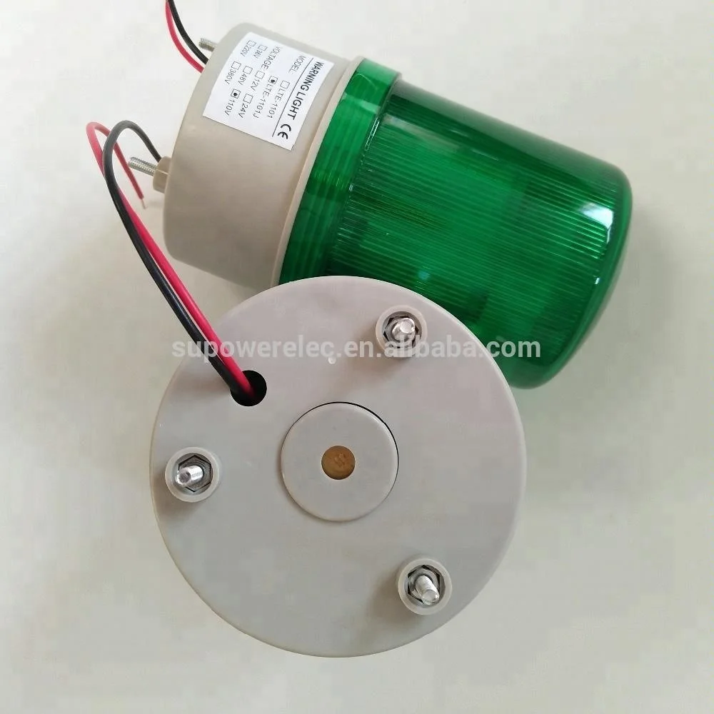 
 С зуммером LTE-1101 LTE-1101J зеленый 110V 120V AC DC светодиодная сигнальная лампа  