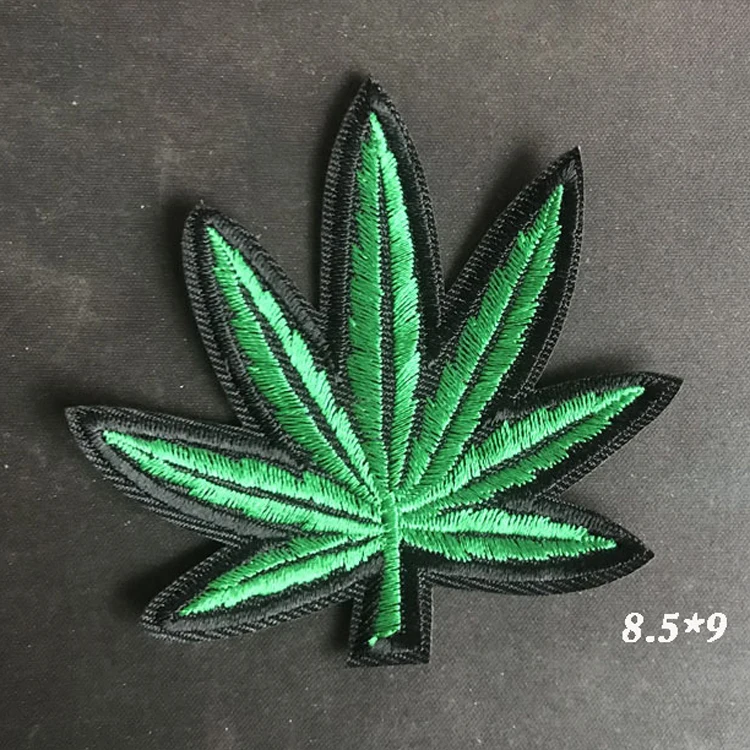 Marijuana embroidery iron on patches
