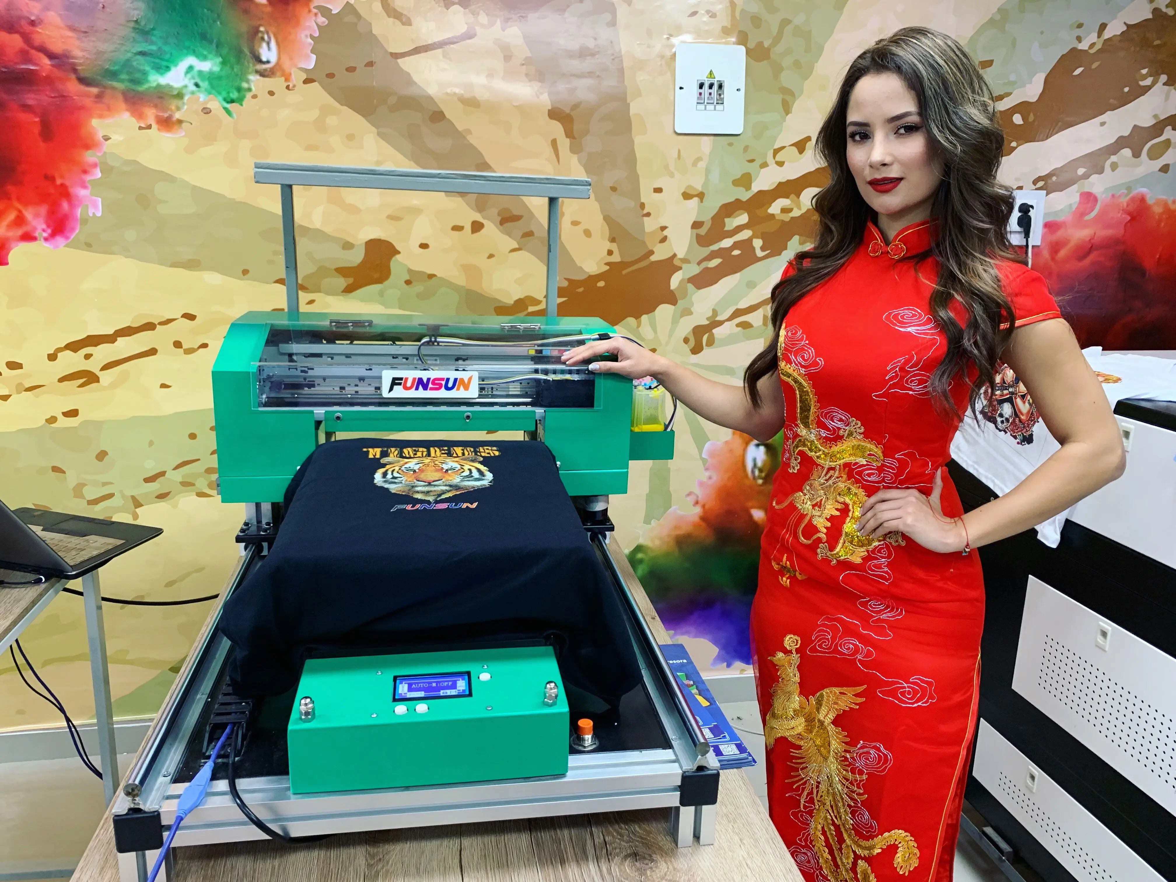 Заводская цена 1440 точек/дюйм УФ-футболка a3 DTG принтер 3d цифровая струйная печать все цвета