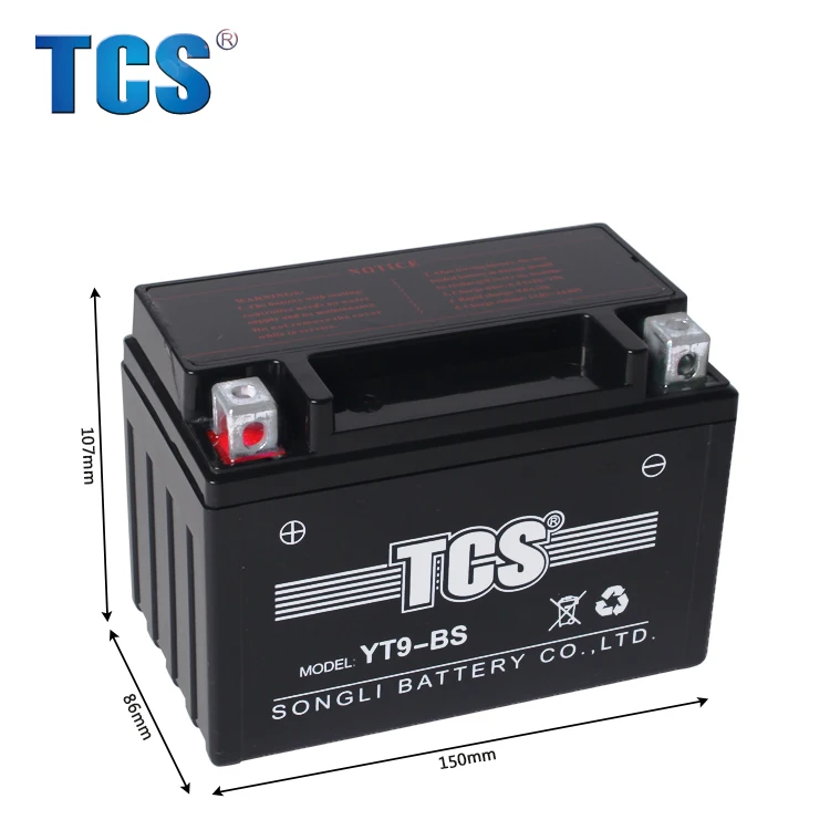 Долговечная Высококачественная батарея для мотоцикла 12 в 9 Ач