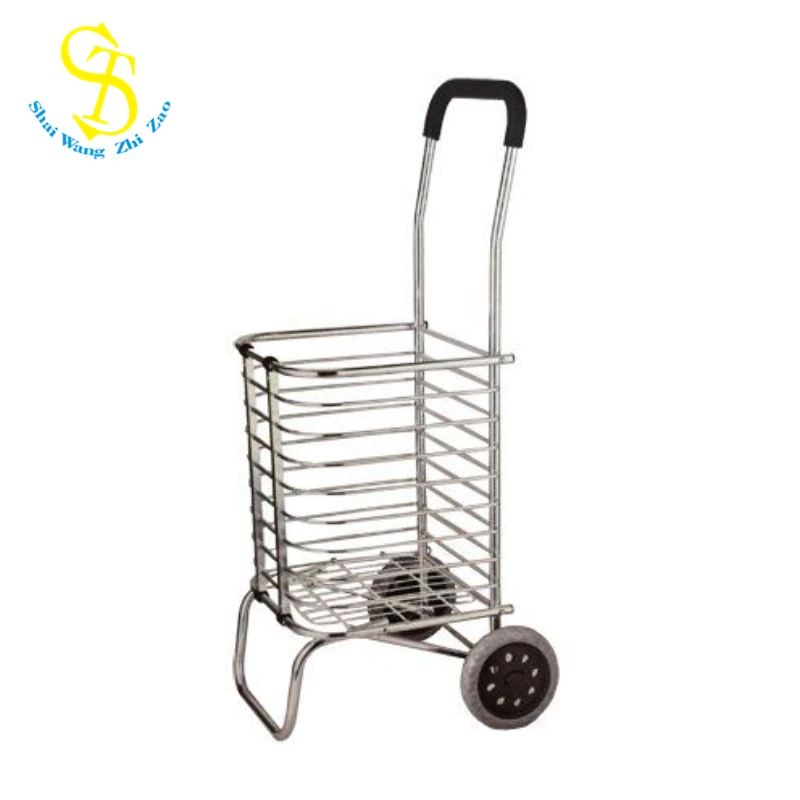 Color : Blue, Size : 352098cm Shopping Carts Shopping Baskets Carts Trolley Shopping Trolley Household Small Pull Cart Folding Portable Wear-Resistant PU Wheel Bearing Capacity 30kg
