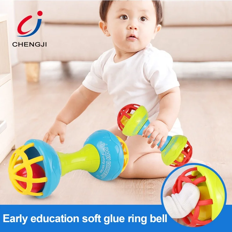Развивающая музыкальная игрушка, пластиковый звонок, детская пластиковая погремушка