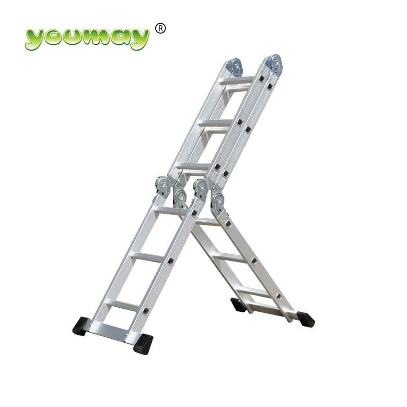 EN131 Approved OEM Factory Ladder Multipurpose Foldable Aluminum Ladder
