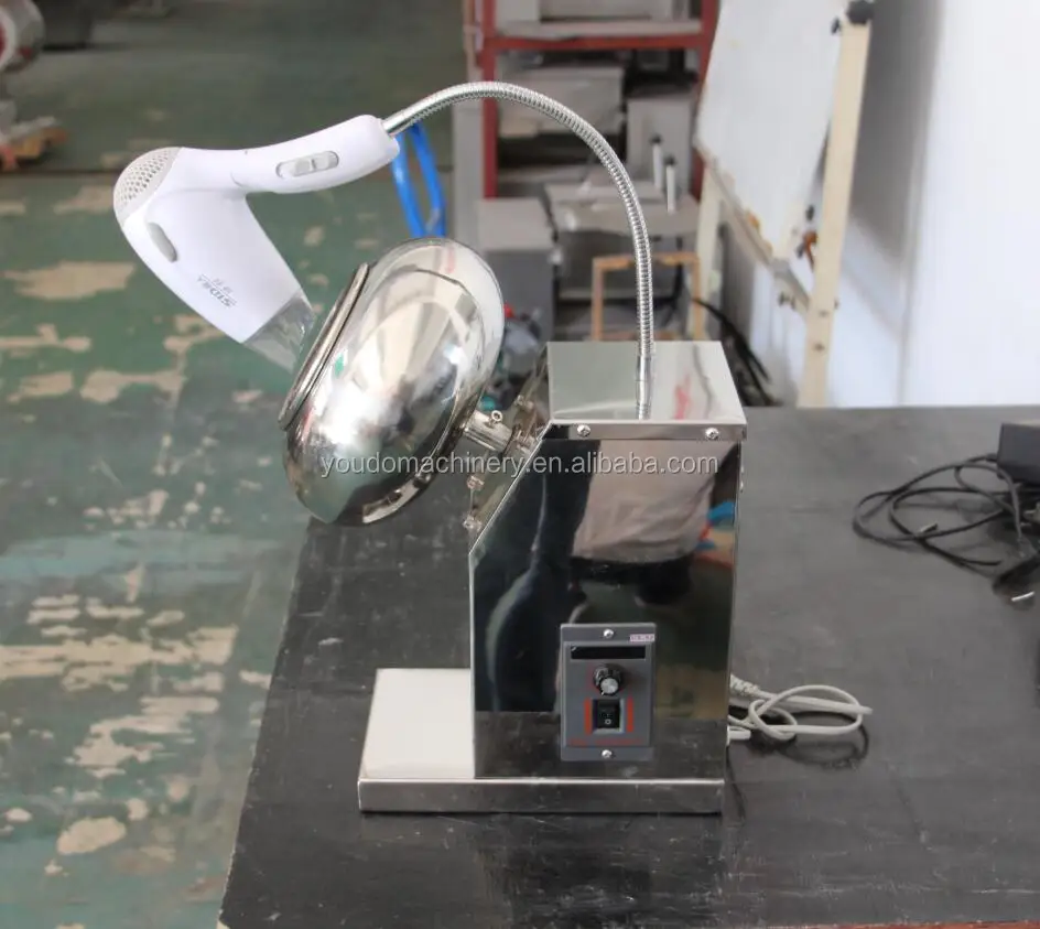 Small stainless steel automatic drum lab coater pan peanut coating machine for sugar candy chocolate belt nuts flour food price - Image 2