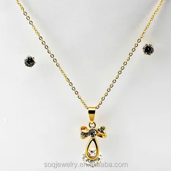 stylish fake gold set wholesale women fashion jeweleries imported from china