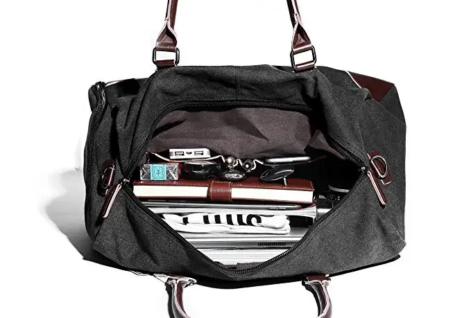 Спортивная сумка для спортзала с отделением обуви кожаный холщовый чемодан сумка-тоут через плечо путешествий