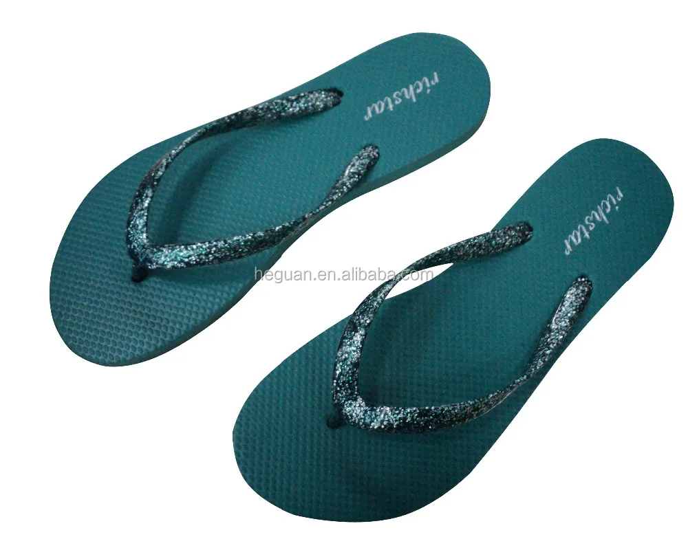 flip flops with glitter straps