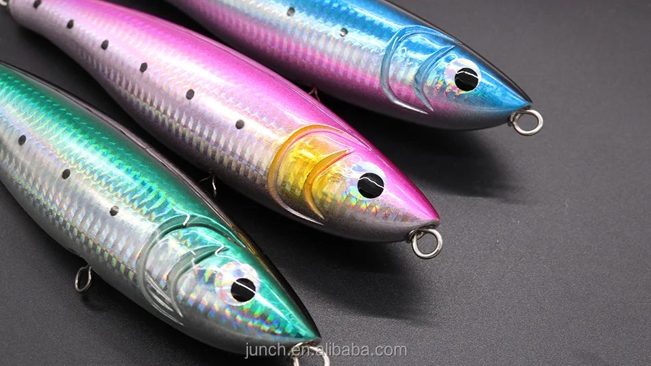 Wood Fishing Lure 72g 20cm Sea Wooden Lure Big Game Lure Pencil Wood Bait Bass Boat Fishing