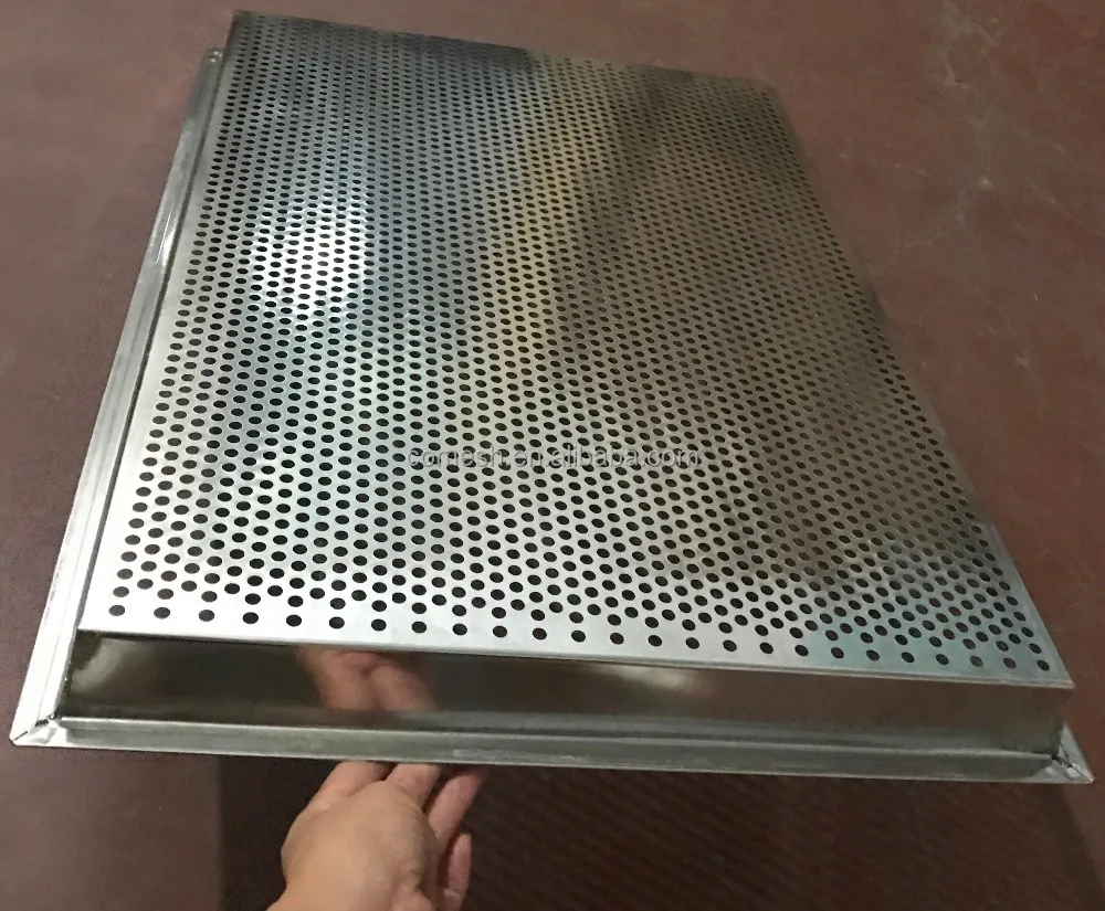 Perforated Baking Tray for Bread Baking Stainless Steel Perforated Metal Baking Sheet Pan