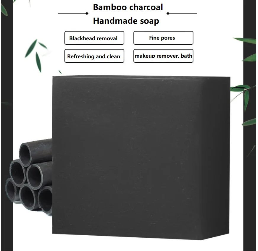 100% натуральное мыло, частная марка, ручная работа, Глубокая очистка, управление маслом, лучшее органическое черное угольное мыло для мужчин