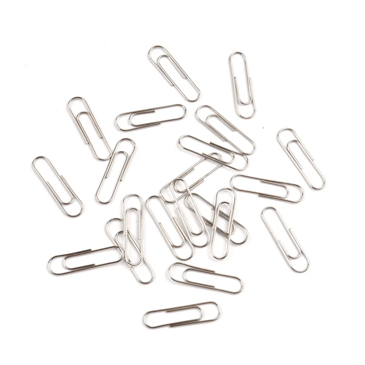 silver paper clips