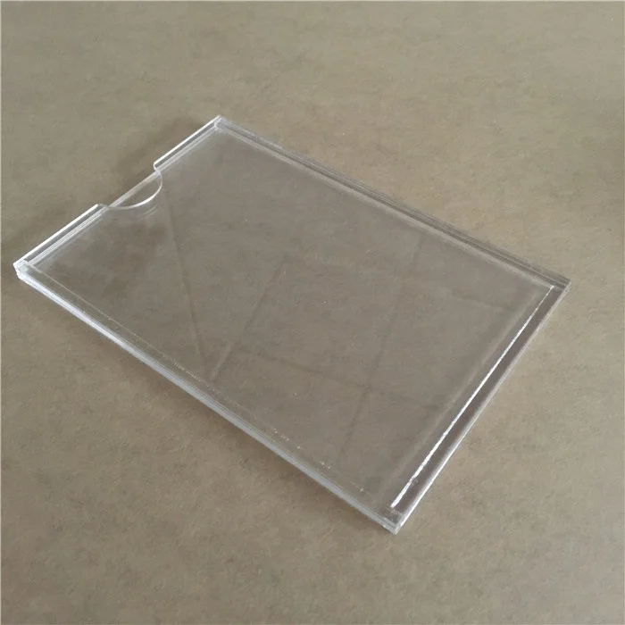 Custom Clear A6 Acrylic Sign Holder Wall Mount Document Holder