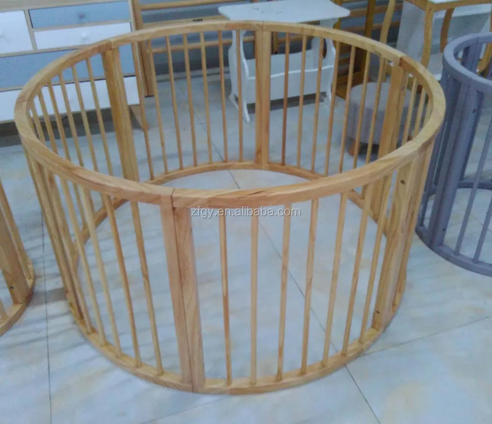 wooden playpen