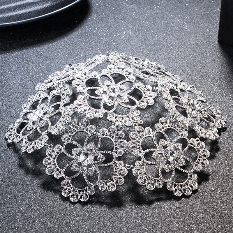 Винтажные серебряные конкурсные круглые короны со стразами Цветочные Свадебные украшения для волос свадебный головной убор Тиара