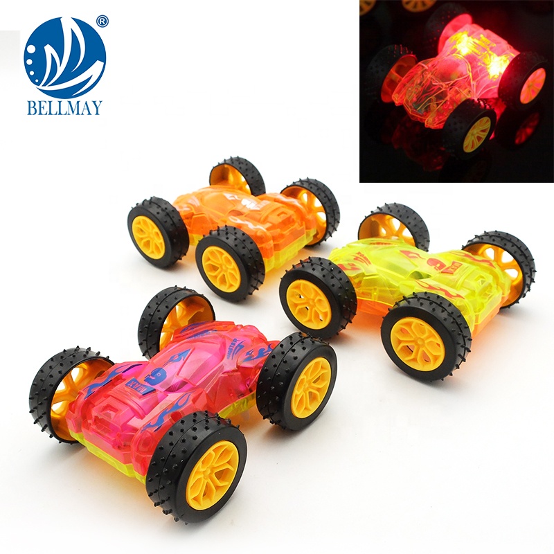 Bemay игрушка 360 прокатки батарея включает в себя двухсторонний инерции каскадер машина трения светодиодный свет для автомобиля