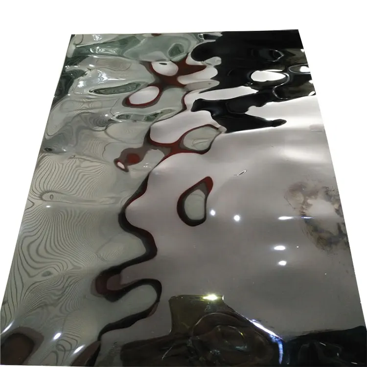 壁被覆用装飾ステンレスプレート304水波ハンマー表面仕上げ  